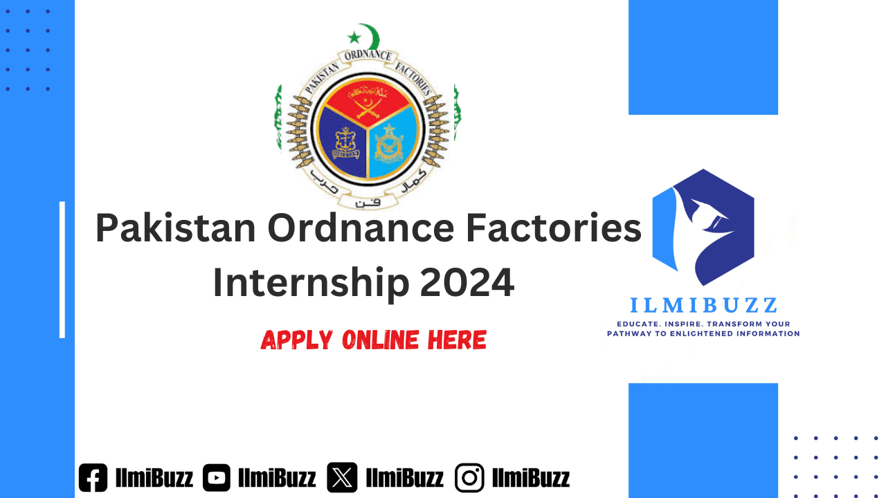 POF Pakistan Ordnance Factories Internship 2024