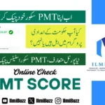 PMT Score Online Check by CNIC